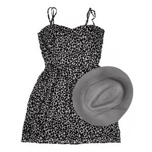 Forever 21 Leopard Print Lined Short Dress